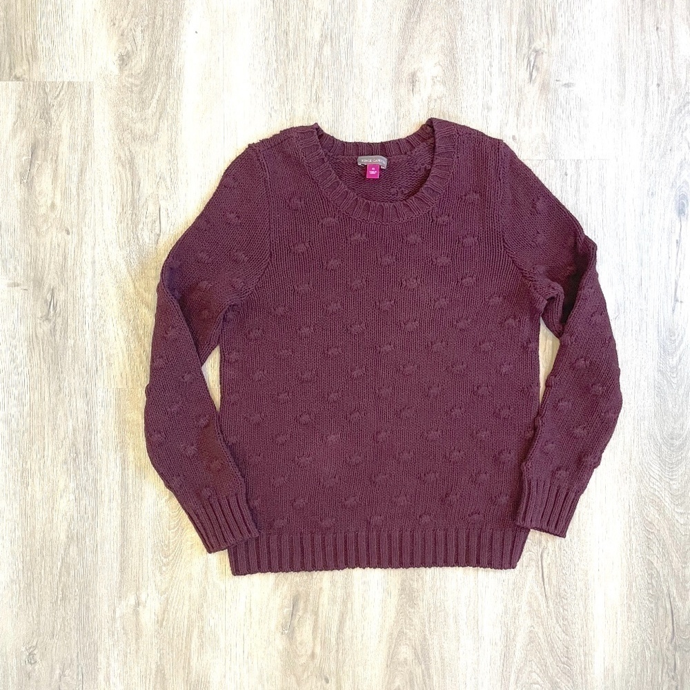 Vince Camuto Dark Purple Knit Sweater